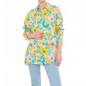 NEW FLORA BEA elowyn shirt in cheery ivory